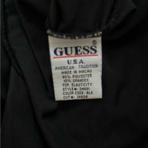 GUESS Velvet Strapless Mini Dress | Black Bodycon Side Slit Party Dress | Size M - Picture 4 of 5